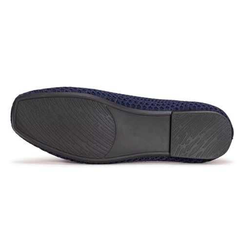 Image of Frank Mully Women's Loafer Flats Square Toe Comfortable Office Work Shoes, Cute Penny Loafer Slip On Walking Driving Shoes