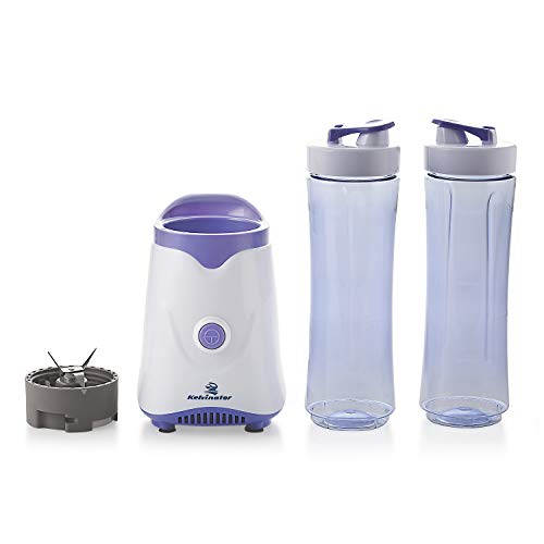 Kelvinator KJB-251 Personal Blender with Travel Sport Bottle and Travel Lid, Single Serve Smoothie Blender, for Shakes, Smoothies, Protein Milk Shake and Juices with Portable Sports Bottle 250W