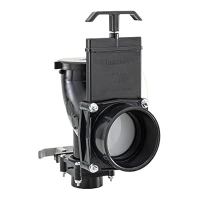 RecPro RV Waste Valve Dual Heel Elbow 3" Hub x 1-1/2" Hub