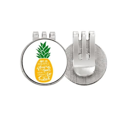 Grand marqueur de balle de golf PineFruit émail jaune Be Sweet