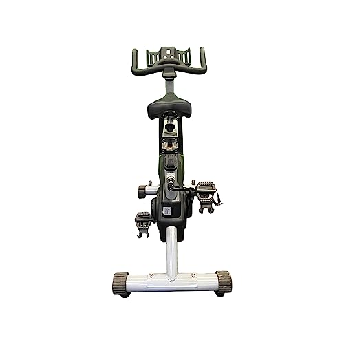 Image of WG SPIN-10 Spin Bike Exercise Cycle with Flywheel, Comfortable Cushioned Seat, Silent Belt Drive, Mobile Holder for Cardio Training and Workout |Black| Free Installation Assistance