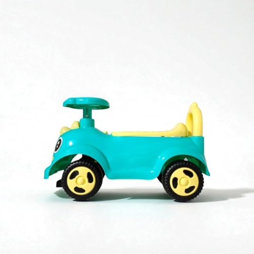 Image of kidsROAR Push Ride On Car for Kids 1-5 Years | Baby Push Car with Music, 3D Lights & Backrest | Premium Ride On Toy Supports Up to 35kg (DIANO, Green)