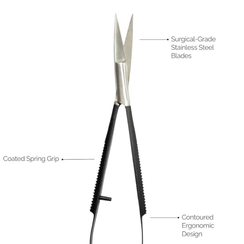 Joey Healy Precision Brow Scissor, Precision Brow Shaping Scissors, Ergonomic Spring Grip, Stainless Steel and Ultra-Maneuvering Eyebrow Trimmers - Image 4