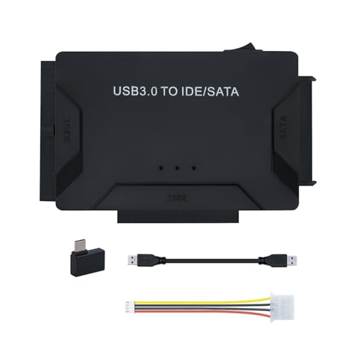 Mcbazel USB 3.0 to IDE/SATA Hard Drive Adapter – Connect 2.5"/3.5" HDD/SSD to PC for Data Transfer, Backup, and Cloning