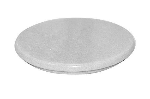 Image of Marble Chakla /Marble Roti Maker /Marble Rolling Board - White(9 Inch)