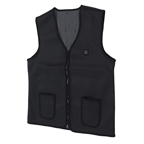 Gilet chauffant électrique USB lavable en polyester taille L col en V - 2
