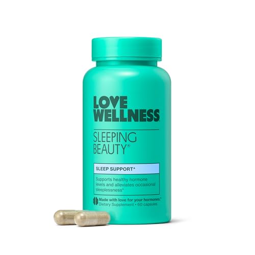 Love Wellness Sleeping Beauty | Sleep Support with Melatonin, Magnesium & L-Theanine | Promotes Restful Sleep, Relaxatio - Detailed View