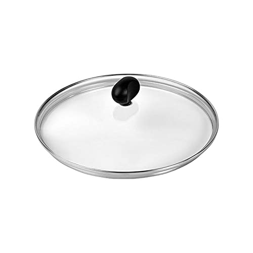 Lagostina - lagostina coperchio cm. 26 in vetro con bordo in acciaio pomello nero 010207061826