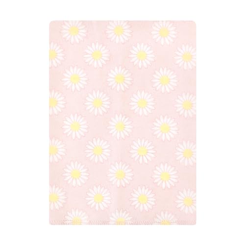 Image of Hudson Baby Unisex Baby Cotton Flannel Burp Cloths Bundle, Lemon Daisy, One Size (Pack of 2)