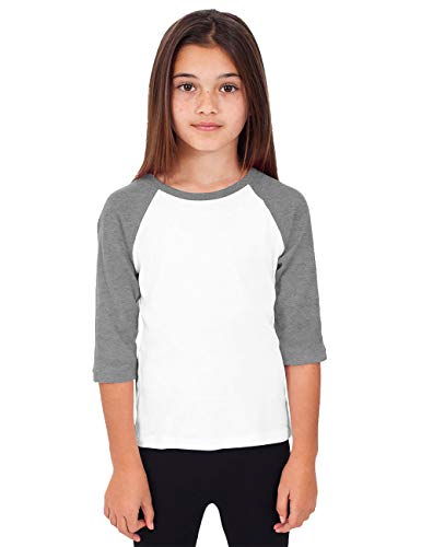 Image of Hat and Beyond Kids Raglan Jersey Child Toddler Youth Uniforms 3 /4 Sleeves T Shirts