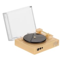 SEWACC Tourne-Disque Miniature 1:12 Échelle Maison De Poupée Vintage Phonographe Gramophone Tourne-Disque Maison De Poupée Accessoires De Meubles De Poupée Mini Scène De Vie Artisanat - Les Beatles, Paul McCartney, John Lennon, RIngo Starr, George Harrison