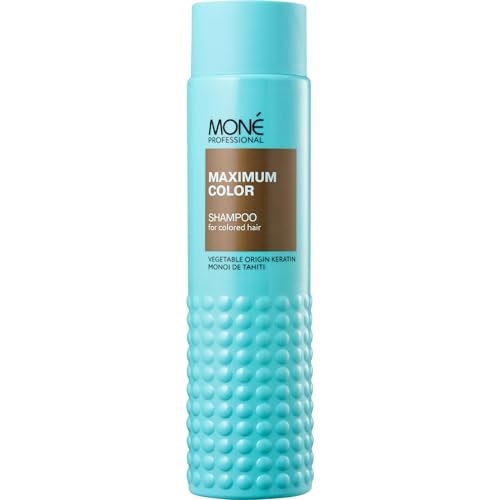 MONÉ PROFESSIONAL Champú de Queratina para Cabello Teñido - Protección del Color - Nutre, Hidrata y Hace Brillar tu Cabello - 300 ml