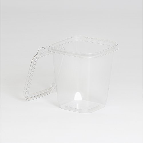 Inline Plastics Safe-T-Fresh Tamper Evident Plastic Container with Hinged Lid, 32 oz, 4.75