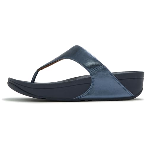Image of FitFlop Womens Lulu Leather Toe Post Sandals