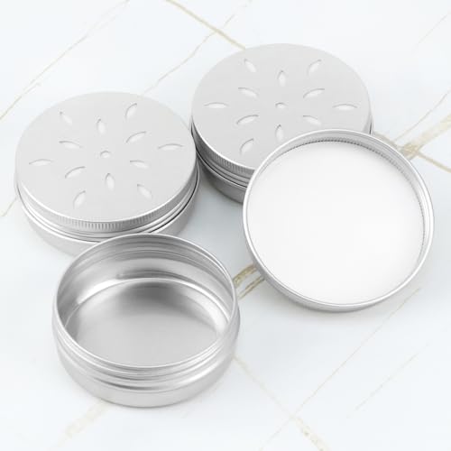QWORK® 10er Set Aluminium Hundeduft Dosen mit Belüftung - 60ml Geruchsbehälter für Schnüffelhunde - Hundetraining Zubehör
