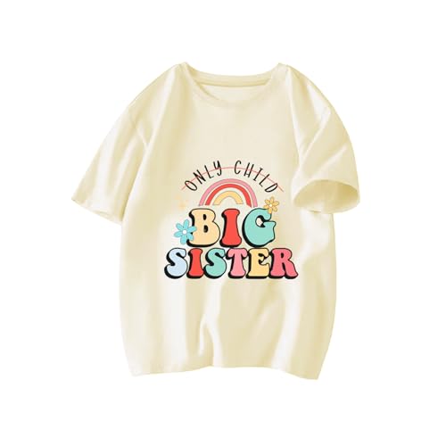 Image of Big Sister Shirt Toddler Shirts Promoted to Big Sister Announcement Big Sis Tees Little Kids Top 2-7T