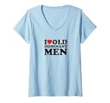 Photo Gallery donna i love old dominant men | divertente maglietta con collo a v Photo Gallery donna i love old dominant men | divertente maglietta con collo a v