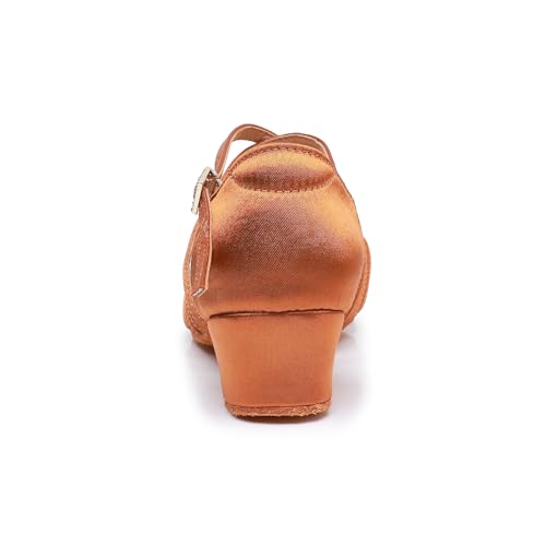 Rosefinch Girls Latin Dancing Shoes Low Heel Kids Salsa Ballroom Dance Shoes for Girls4