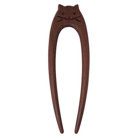 MINACHI Ebony Cat Face Hairpin Cover