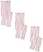 Jefferies Socks Little Girls' Smooth Tights, Pink, 4-6 Years (Pack of 3)