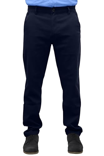 Mens Chino Pants Regular Fit Casual Stretch Cotton Formal Stylish Straight Leg Trousers2
