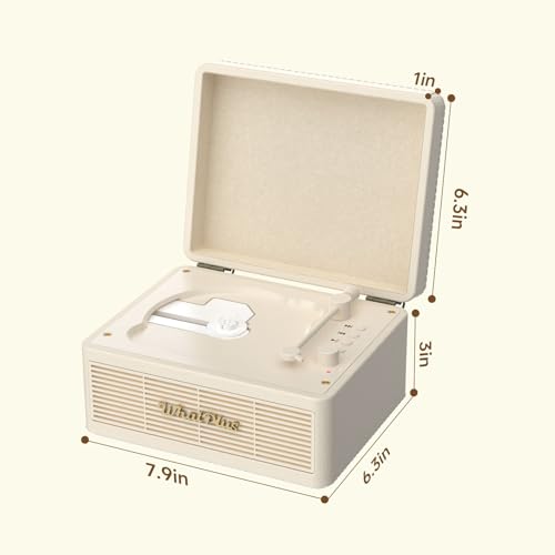 Image of Portable CD Player, Wireless Reception Function, Retro Built-in Speaker, CD Player, Rechargeable, Multi-functional, Earphones, AUX, TF Card, USB Memory Playback, Language Learning, Stress