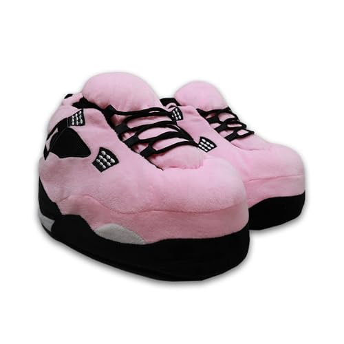 WSOARLQ Plush Sneaker Slippers, 17 Styles-Quiet Soles (No Waking Loved Ones), Anti-Slip Dry Indoor, Cozy for Cold Days, US 8-12 Unisex