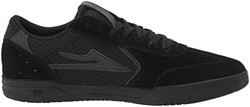 Lakai Men's Atlantic Skate Shoe, Black/Black Suede, 9 | Image 5
