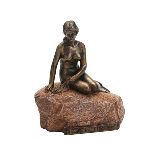 Estatua de sirena resinada estilo europeo 3D