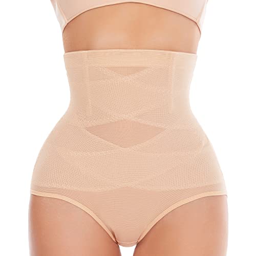 Shapewear For Women Tummy Control Hi-Waist Body Shaper Panty Extra Firm Girdle Stretchy Comfy Waist Slimmer Butt Lifter Nude #TOP11