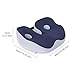 TOLUON Seat Cushion for Tailbone Pain Relief, Memory Foam Seat Cushion Hemorrhoid Pillow, Cushion lab, Sciatica Pain Relief Pillow, Orthopedic Seat Cushion, Ergonomic Coccyx Seat Cushion Black