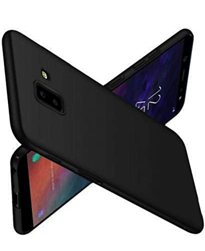 Image of Mobile Back Cover Case for Samsung J6 Plus (Silicone Case|CameraProtection|Black SC1510)