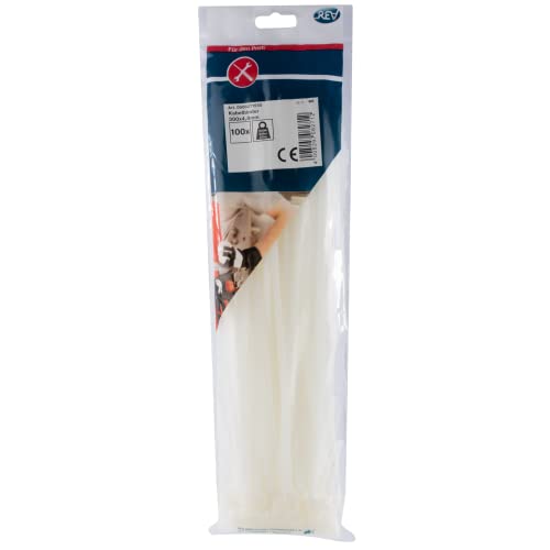 REV Ritter 0508271555 Cable Ties 300 x 4.8 mm Set of 100 White - Image 2