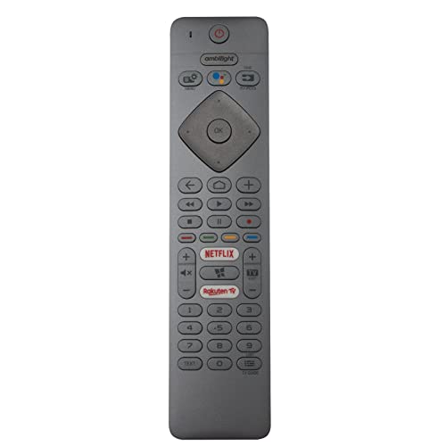 VINABTY 398GM10BEPHN0012PH Replacement Voice Remote Fit for PHILIPS TV 4K UHD LED Android TV 43PUS7304 43PUS7304/12 43PUS7354 43pus7354/12 50PUS7304 50PUS7304/12 50PUS7354 50PUS7354/12 50PUS7504