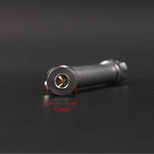 Fauge 2Pcs Steel Drive Shaft for 1/10 RC Crawler TRX4 TRX6 Axial SCX10 Wraith Capra D90 TF2 Redcat GEN8,A - Thumbnail 4