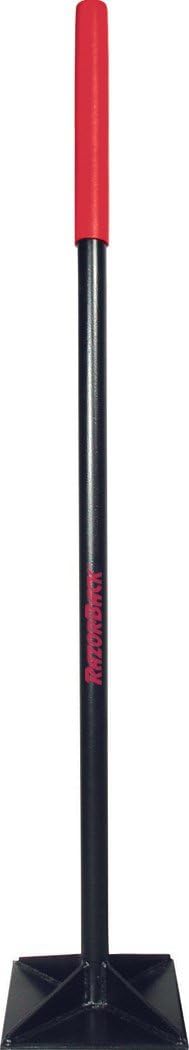 RAZOR-BACK 30004 8-In X 8-In Tamper, Steel Head And Handle With Cushion Grip