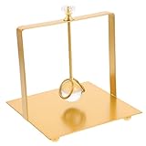 POPETPOP Soporte de Servilletas Metálico Dorado con Diseño Cuadrado Moderno Organizador Decorativo para Mesa de Comedor Hogar y Restaurante Soporte para Papel Estándar sin Filosos