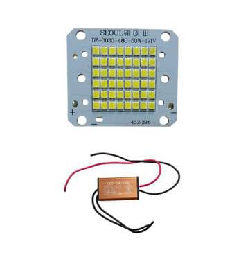 Image of 50W Super Bright LED Module with Driver | Low Energy, Long Life Replacement for Flood & Panel Lights