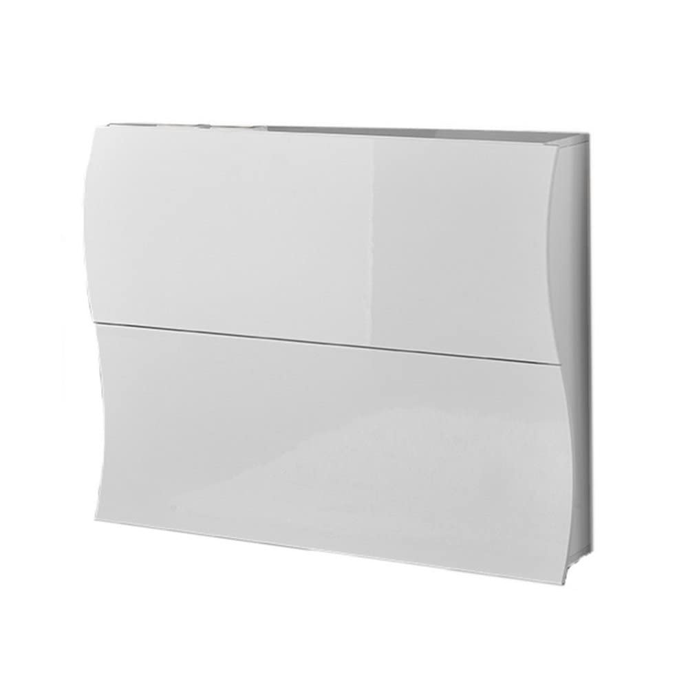 VE.CA Scarpiera Salvaspazio Funny in MDF Bianco Lucido, Made in Italy – Mobile Porta Scarpe Moderno fino a 16 Paia, Design Elegante – Montaggio Facile e Struttura Robusta (2 Ante)