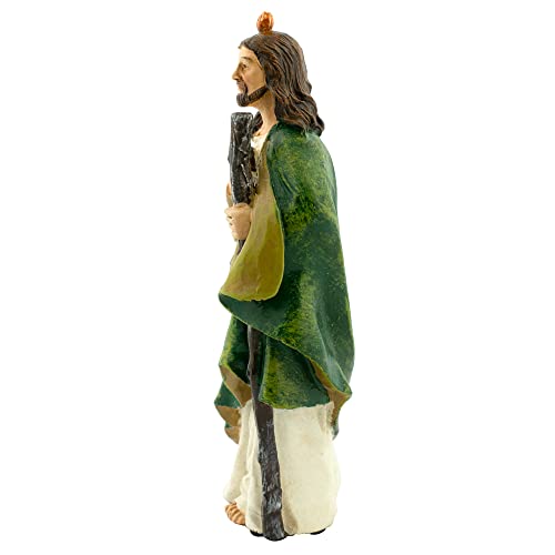 Estatua de San Judas Patrono de Causas Perdidas 6 pulgadas miniatura 4