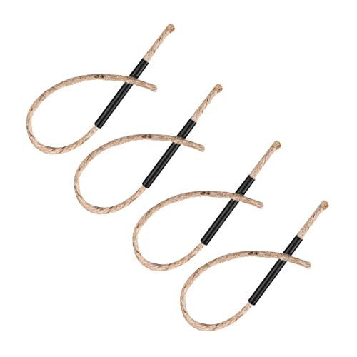 BRIGHTFUFU Multi-use Camping Fire Starter Wick Ropes 4 Pack Waterproof Windproof for Outdoor Adventures