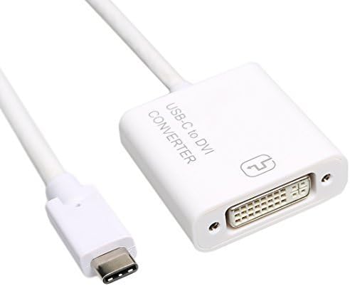 Ysimda USB 3.1 C Type to DVI 19201200 and 1080p Adapter for Macbook Chromebook and USB 3.1c Type Device No Driver Need