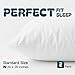 White Classic Luxury Hotel Collection Zippered Style Pillow Cover, 200 Thread Count, Soft Quiet Zippered Pillow Protectors, Standard Size, Set of 2 Pillow Shams