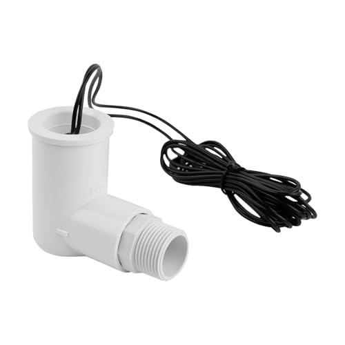 Image of SS2 AC Float Switch L Shape, Overflow Switch for HVAC Systems, Float Switch for Air Conditioner with 3 /4 Inch Adaptor and 6Ft Wire, Detect Condensate Overflow for Drain Pan Condensate Outlet
