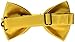 Stacy Adams Men's Satin Solid Bow Tie, Gold, One Size