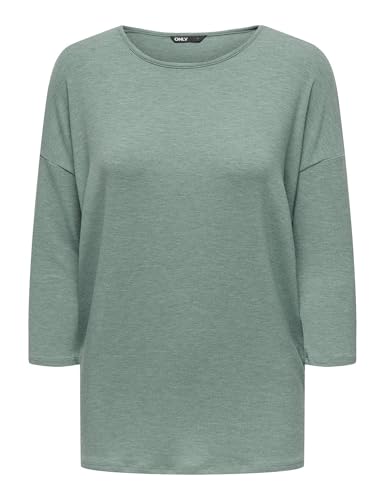 Only Mujer ONLGLAMOUR 3/4 Top JRS Noos Blusas, Chinois Green/Detail: Melange, L