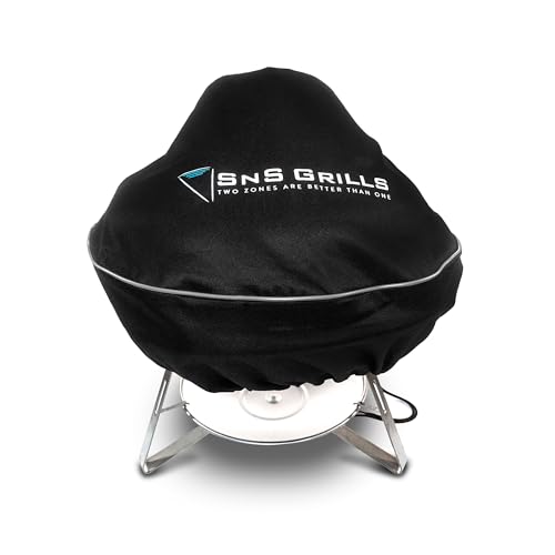 SnS Grills Slow ‘n Sear - Home 'N Roam Travel Kettle Grill Cover - Compact Waterproof & UV Resistant Cover for Portable BBQ