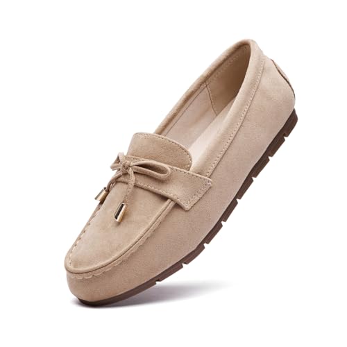 Image of Vespiero Loafers for Women Slip On Flats Comfortable Business Dressy Casual Non Slip Work Walking Office Loafers Shoes