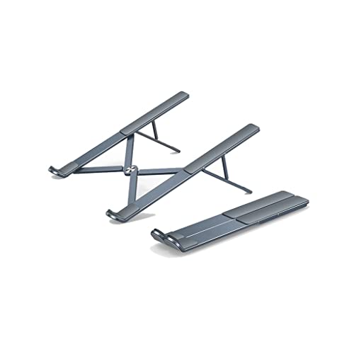 Soporte para computadora portátil con base suspendida gris y aleación rígida 2