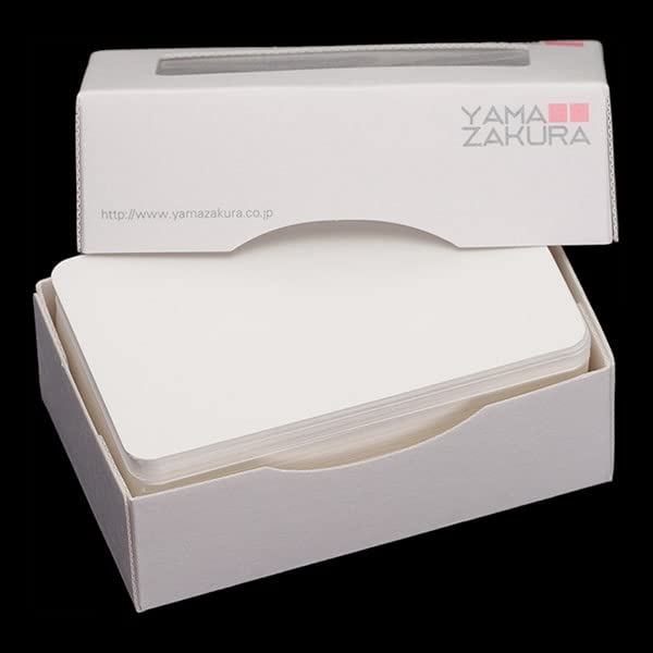 Amazon | 山櫻 名刺 4号 白桜 0.355mm厚 カド丸 MS(紙)箱 100枚